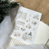 cozy winter sticker sheet bundle