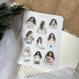 cozy winter sticker sheet bundle