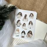 cozy winter sticker sheet bundle