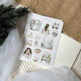 cozy winter sticker sheet bundle