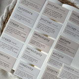 vintage journal words definitions die cut sticker pocket, 16 stickers
