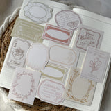 spring frames and ephemera die cut sticker pocket, 13 stickers