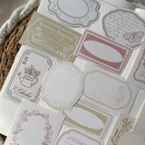 spring frames and ephemera die cut sticker pocket, 13 stickers