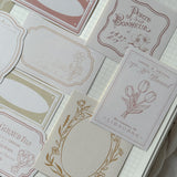 spring frames and ephemera die cut sticker pocket, 13 stickers