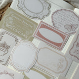 spring frames and ephemera die cut sticker pocket, 13 stickers