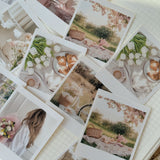 soft spring vintage photo frame die cut sticker pocket