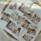 soft spring vintage photo frame die cut sticker pocket