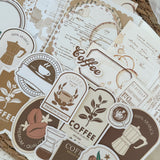 coffee paper and ephemera set