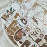 coffee paper and ephemera set