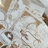 coffee paper and ephemera set