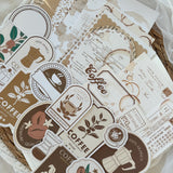 coffee paper and ephemera set