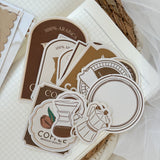 coffee paper and ephemera set