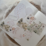 country spring ephemera and sticker die cut pocket, 23 pieces