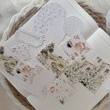 country spring ephemera and sticker die cut pocket, 23 pieces