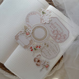 country spring ephemera and sticker die cut pocket, 23 pieces