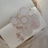 country spring ephemera and sticker die cut pocket, 23 pieces