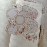 country spring ephemera and sticker die cut pocket, 23 pieces