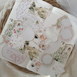 country spring ephemera and sticker die cut pocket, 23 pieces