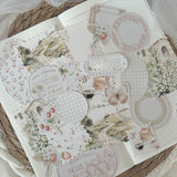 country spring ephemera and sticker die cut pocket, 23 pieces