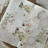 country spring ephemera and sticker die cut pocket, 23 pieces