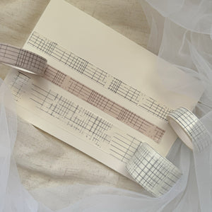 vintage grid washi tape