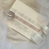 vintage grid washi tape