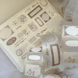 floral ephemera pet tape