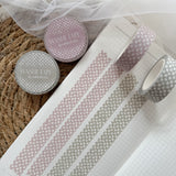 blush and green polka dots washi tape bundle