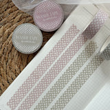 blush and green polka dots washi tape bundle