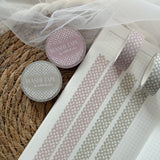 blush and green polka dots washi tape bundle