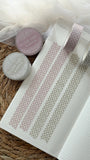 blush and green polka dots washi tape bundle