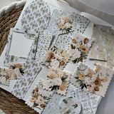 garden stories ephemera and sticker die cut pocket, 40 pieces