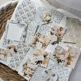 garden stories ephemera and sticker die cut pocket, 40 pieces