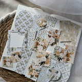 garden stories ephemera and sticker die cut pocket, 40 pieces