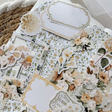 garden stories ephemera and sticker die cut pocket, 40 pieces