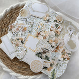 garden stories ephemera and sticker die cut pocket, 40 pieces