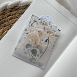 garden stories ephemera and sticker die cut pocket, 40 pieces