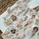 rustic spring die cut sticker pocket