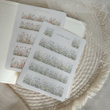 fields of flowers sticker sheet