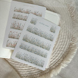 fields of flowers sticker sheet