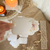 lumiere flower adresse label stickers | die cut stickers, label stickers, flower sticker