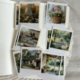 countryside spring die cut polaroid sticker pocket, planner sticker, spring sticker, polaroid 12 pieces, polaroid picture sticker
