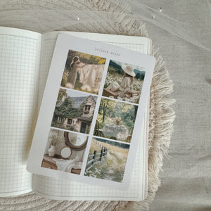 cottage garden picture sticker sheet