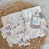 quiet chapters, bookish ephemera and sticker die cut pocket, 40+ pieces