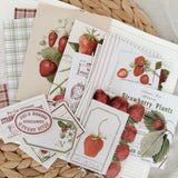vintage strawberry paper set