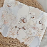 coastal dream ephemera and sticker die cut pocket, 25+ pieces