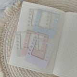 pastel colored polaroid and film die cut paper ephemera, polaroid, planner ephemera, 10 pieces