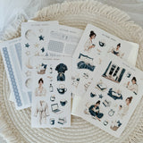 cozy evening routine sticker sheet bundle