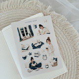 cozy evening routine sticker sheet bundle