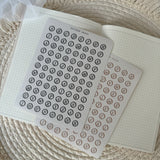 typewriter letters sticker sheet